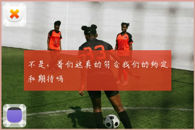 不是，哥们这真的符合我们的约定和期待吗